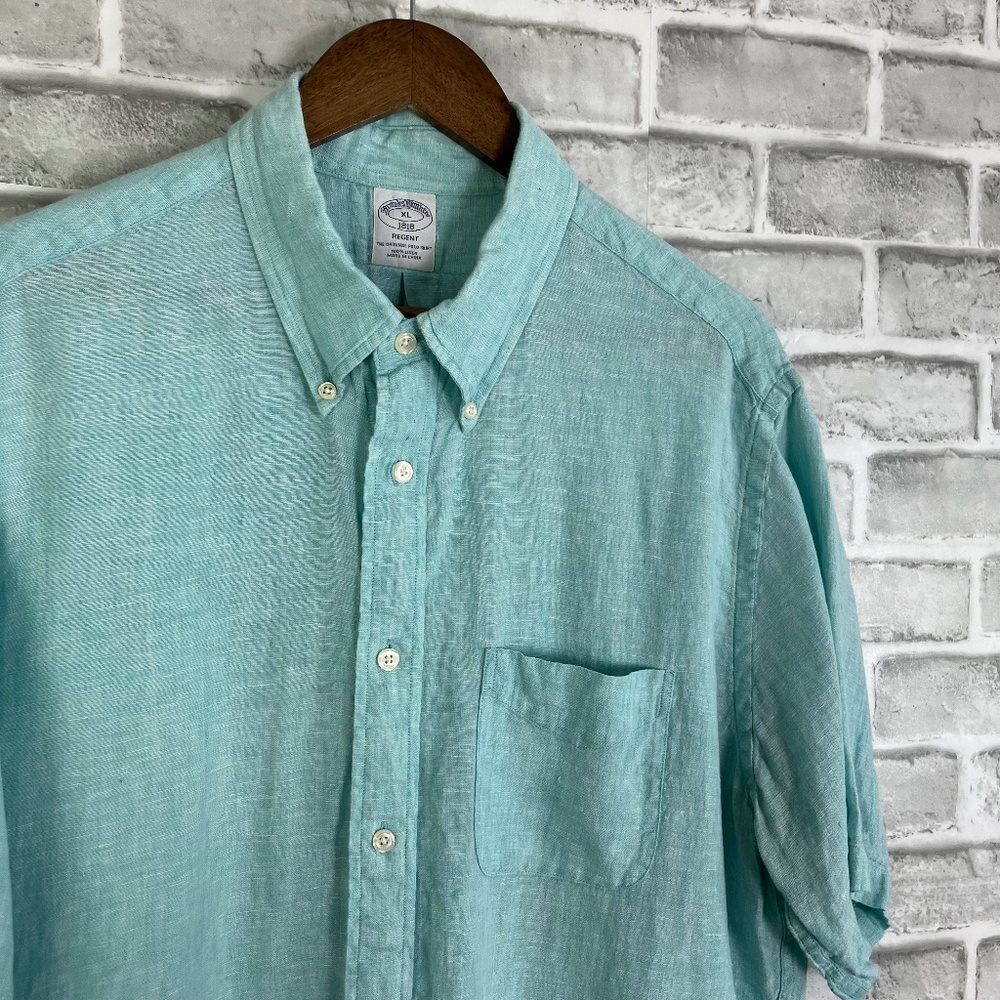 Brooks Brothers Light Blue Casual Button Down Shirt.